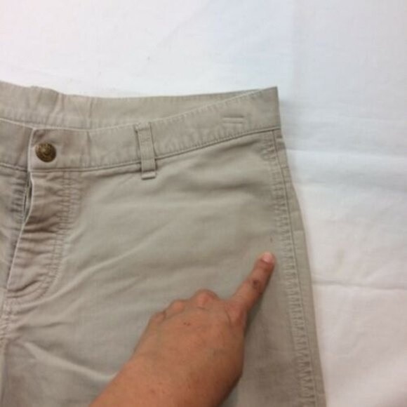 Vintage American Eagle Outfitters Pants Corduroy Flared Size 6 Beige Y2k - Picture 9 of 12